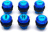 6 Pcs/Lot 28mm Arcade LED Push Buttons Illuminated Player 1P 2P Coin Start Select Lit Blue with Microswitch for Arcade Machine Games Console Parts 5V