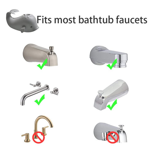 ALIBEBE Faucet Cover Bathtub Baby Tub - Bath Spout Cover Baby Bathtub, Faucet Cover Baby Bathtub Silicone Whale