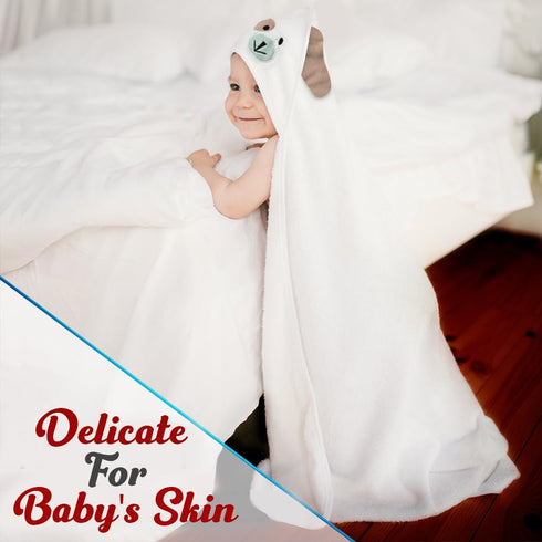 Set Luxury Baby Bath & Swaddle The for New Parents - Light Blue