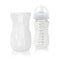 Olababy Silicone Sleeve for Avent Natural Glass Baby Bottles, 8 oz, Translucent