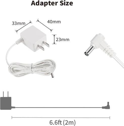 Tonton 5V 6.6FT HB6550, HB65, HB50, HB40, HB6250, K05S050100U 2022 Charger for HelloBaby Camera Monitor Baby Monitor