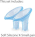 Pumpin' Pal 2026 X-Small Silicone Angled Breast Pump Flange Pair, Design with Suction Sealing Rings, Made in U.S.A.