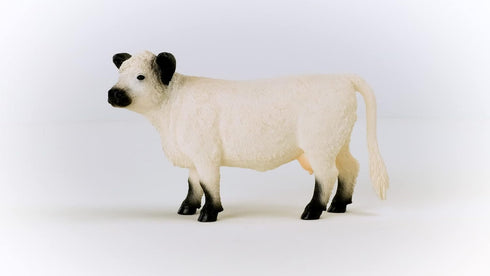 Schleich Farm World Realistic Galloway Cow Figurine, Durable Farm Animal Toy for Boys Girls Gift Ages 3+