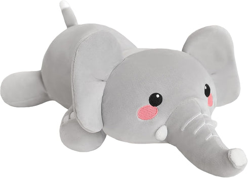 SQEQE Weighted Elephant Plush, Weighted Elephant Stuffed Animal, Cute Plushies Soft Pillow