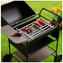 1:12 Miniature BBQ Grill Oven Model Dollhouse Cooking Tool Garden Decoration Kicthen Accessories Roasting Cart Firewood