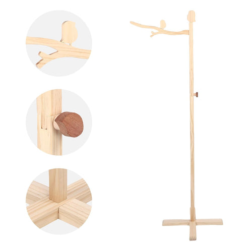 Hamwesh 56 Inch, Floor Standing Crib Mobile Arm, Wooden Baby Crib Mobile Holder, for DIY, with Stable Support