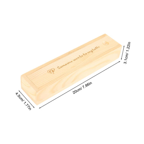 Wooden Pregnancy Test Keepsake Box - Unique Female Storage Case
