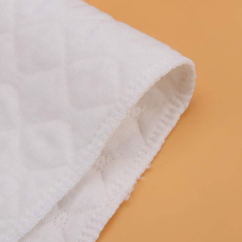 Set 10pcs, Nappy Liner Cloth Diaper - Organic Cotton, Soft and Breathable, Double Water Absorbency, Stitched to Prevent