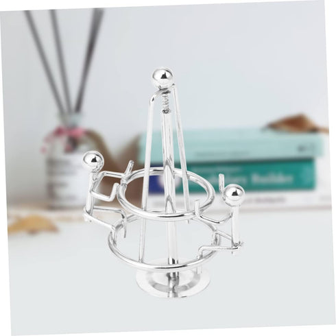 Toyvian Mini Steel Balance Toy Newtons Balance Ball Balancing Sculpture Perpetual Motion Machine Swing Balance Toy Balancing Toy Perpetual Motion Device Wiggles Toys Art Metal Household