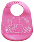 modern-twist Bucket-Bib Silicone Baby Bib, No BPAs, Flexible, Dishwasher Safe Bib, Elephant