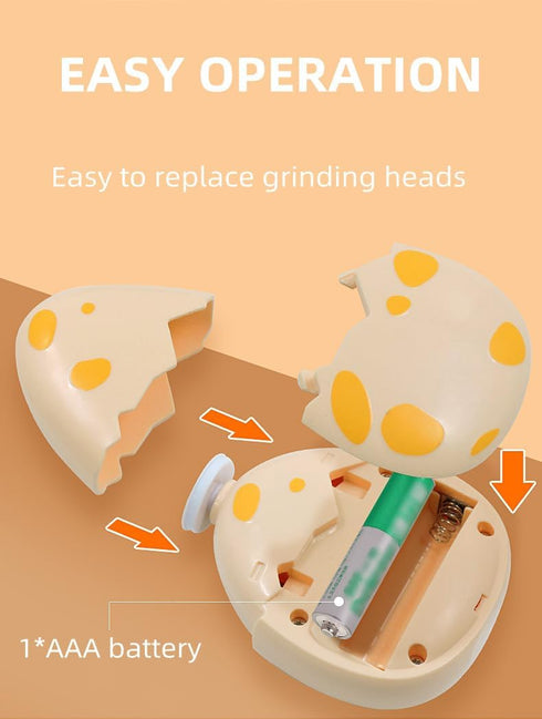 Generic Trimmer, 360 Electric Baby Nail Rotating Head, One-Button Operation, Battery Powered, Replaceable Grinding