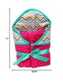 HOODED BABY TOWEL CHILD / BABY Hooded Towel Hot Pink Chevron
