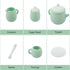 Set, Set 15 Set 3-6, MCGMITT Silicone Tea Tea Party for Little Girls Boys, Pcs BPA Free Dishwasher Safe Pretend Tea