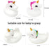 KIDPAPA 4pcs Set Baby Bath Toys,Cute Unicorn Bath Toys for Toddlers,Squirt Bathtub Toys for Boys Girls,Rubber Floating