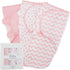 Set Comfy Cubs Baby Swaddle Blanket & Fitted Bassinet Sheet