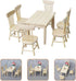 Toddmomy Doll Furniture Set, Miniature Table Chair for 1/12 Scale Dollhouse Kitchen Decoration