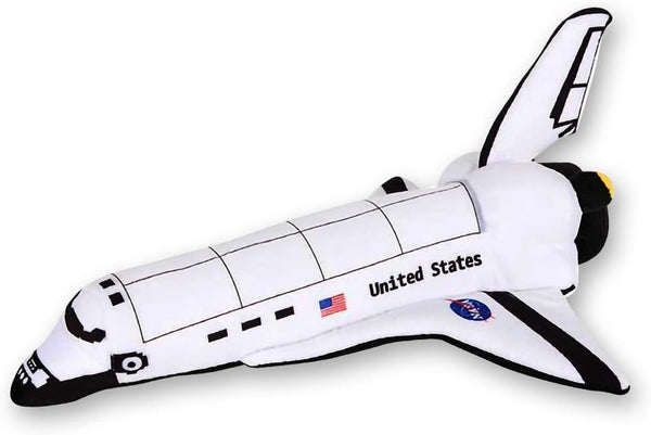 ArtCreativity Stuffed Space Shuttle - 14" Soft Cuddly Astronaut Toy for Kids, Birthday Gift, Easter Basket Stuffer