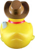 3" Baby Safe Cowboy Rubber Duck - Fun Bath Time Companion