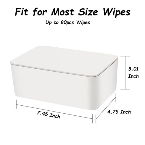 Wipes Dispenser, Wipe Holder for Baby & Adult, Seposeve Refillable Wipe Container, Keeps Wipes Fresh, Far from Dirty