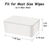 Wipes Dispenser, Wipe Holder for Baby & Adult, Seposeve Refillable Wipe Container, Keeps Wipes Fresh, Far from Dirty