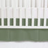 Love2Sleep 100% 800 Count, (28" 52"+16") Inch Crib Pleated Bed Skirt, Egyptian Cotton Thread Crib Size x Drop Toddler