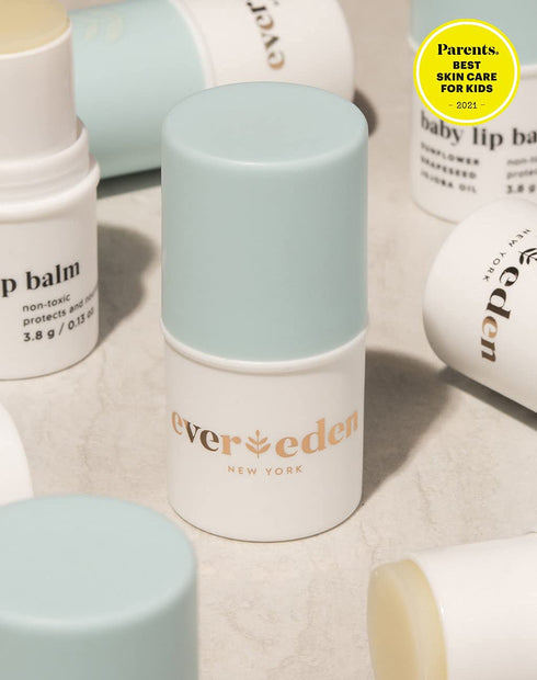 Evereden Baby Lip Balm, 0.13 oz, Clean Baby Care, Non-toxic and Fragrance Free