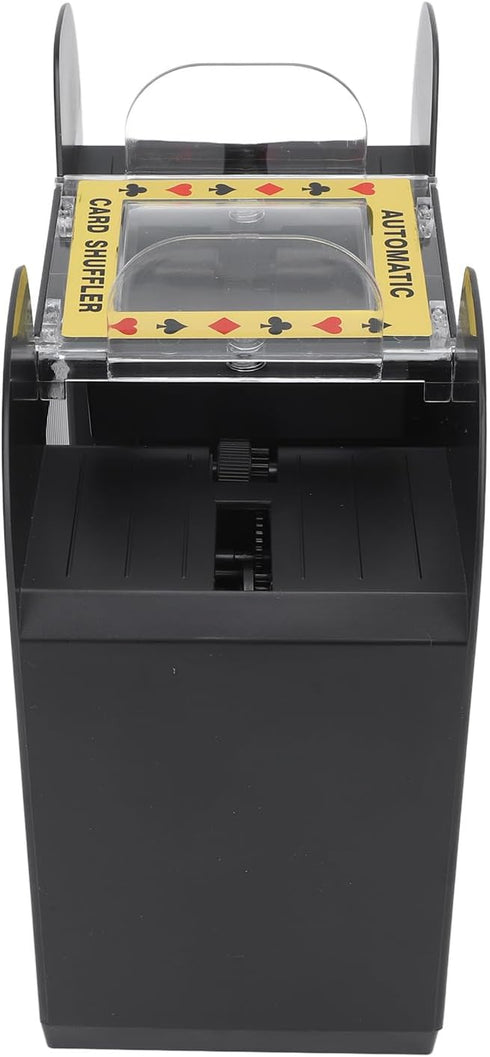 Automatic Card Shuffler, 1-6 Deck Battery Powered Machine, Lower Noise Electric Poker Shuffler for Home