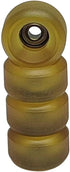 75D Urethane Pro Fingerboard Wheels, Clear Amber Bearing Wheel, Handmade Polyurethane-Ultra Spin Bearings - 7.8 * 4.8mm