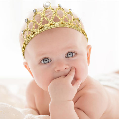 DANMY Baby Girl Super Elastic Headband, Toddler Hair Band Soft Headwrap Crown Hair Accessories