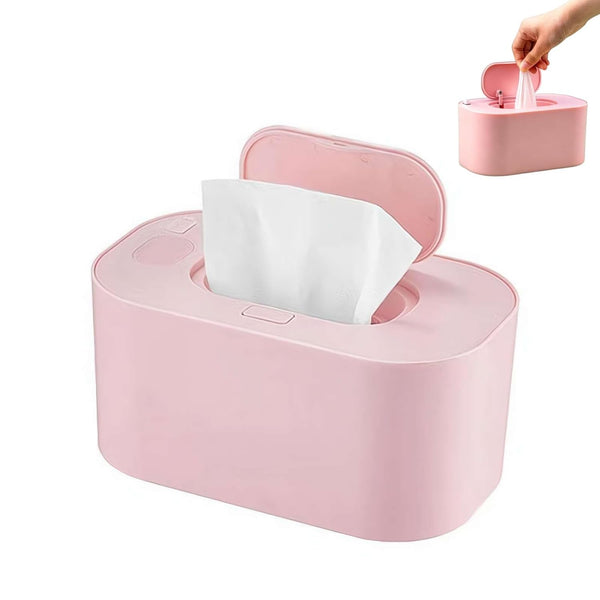 CTDWNT Portable Baby Wipe Warmer, Large Capacity Moist Wipe Dispenser with LED Display,