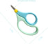 WWZJ 2Pcs Toddler Safety Scissor, Baby Fingernail Clippers Colorful, Cute Baby Safety Scissors, Easy Grip Nail Scissors