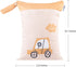 CoolaPeach 2pcs Cloth Diaper Wet Dry Bags Waterproof Reusable with Two Zippered Pockets Travel Beach Pool Daycare