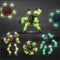 estardaa 8Pcs Fidget Spinners Glow in The Dark, Fingertip Gyro DIY Deformable Robot