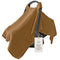 MOZAH Baby Car Seat Cover - Caramel Toffee - 100% Organic Muslin