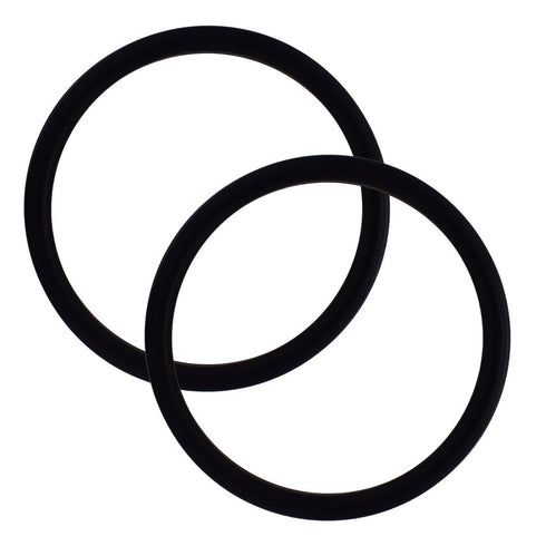 1 Pair 3" Safe and Tested Aluminum Rings for DIY Baby Ring Sling Carrier (Black)