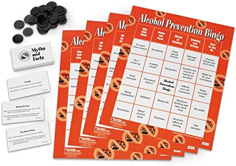 Alcohol Prevention Bingo Wellness Reproductions & Publishing: an Educational Game for Teens