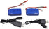 Blomiky 2 Pack 8.14Wh 7.4V 1100mAh Li-ion-Po Battery with JST Plug for Wltoys RC Truck Cars