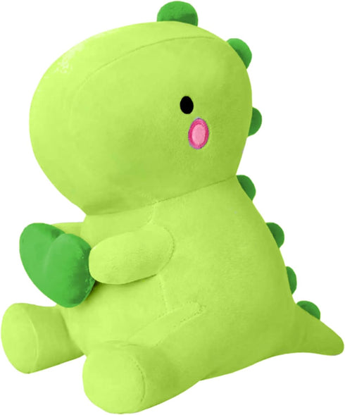 SQEQE Dinosaur Stuffed Animal, Soft Dino Plush Toy with Heart for Valentine's Day, 12 inch Gift for Her