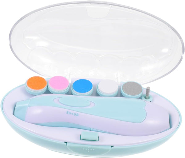 BESTonZON Boy Girl Electric Nail Trimmer Set Gentle Nail Polisher for Boy