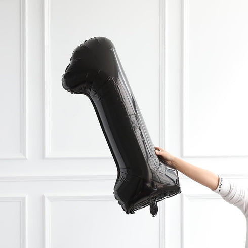 40 Inch Jumbo Black 18 Number Balloons for 18th Birthday Party Decoration, Supplies for Men and Women