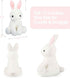 Rabbit Bunny Stuffed Animals Plush Toys with Pink Ears, Off White, Birthday Easter Christmas Gifts for Kids and Babies
