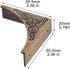 Metal Corner Protector, 4 Pcs Antique Edge Safety Guard for Cabinet Furniture, Bronze Table Corner Protectors