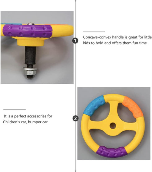 Alipis 1 Pc Children's Steering Wheel Car Seat Toy for Bumper Car Kids Car Toys