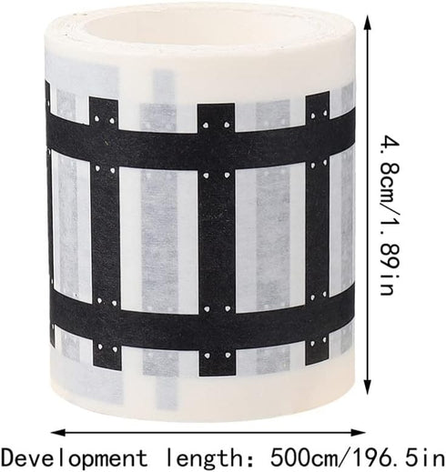 Toyvian Road Race Track Sticker Roll - Removable Tape for Toy Cars and Trains, Stick to Floors and Walls