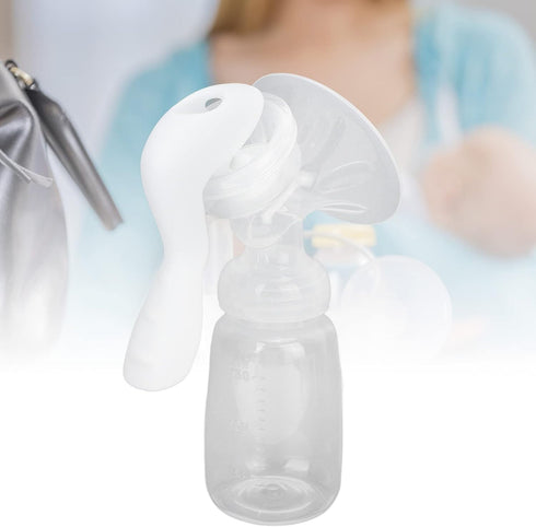 Shanrya Breast Pump, Adjustable Suction Silicone Hand Pump Breastfeeding, Portable Manual Breast Pump for Nursing