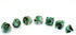 Polyhedral DND Dice Set - Green White RPG Dice for Dungeon and Dragons, D&D Pathfinder MTG Role Playing Games