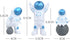 3Pcs Astronaut Figurines Cake Topper Outer Space Cake Decoration Spaceman Model Display Miniature Astronaut Action Figure Statue for Kids Party Gift Decor