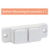 Retractable Mesh Baby Gate Replacement Parts, Full Set Wall Mounting Hardware, White