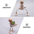 4 pcs Unfinished Wooden Robot Peg Dolls for DIY Painting Supplies