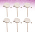 EXCEART 6pcs Wooden Musical Rattle Toy, Unfinished Rattle-Drum for Kids, DIY Painting Educational Toy